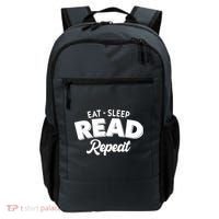 Funny Eat Sleep Read Repeat Book Lover Backpack thumb 0