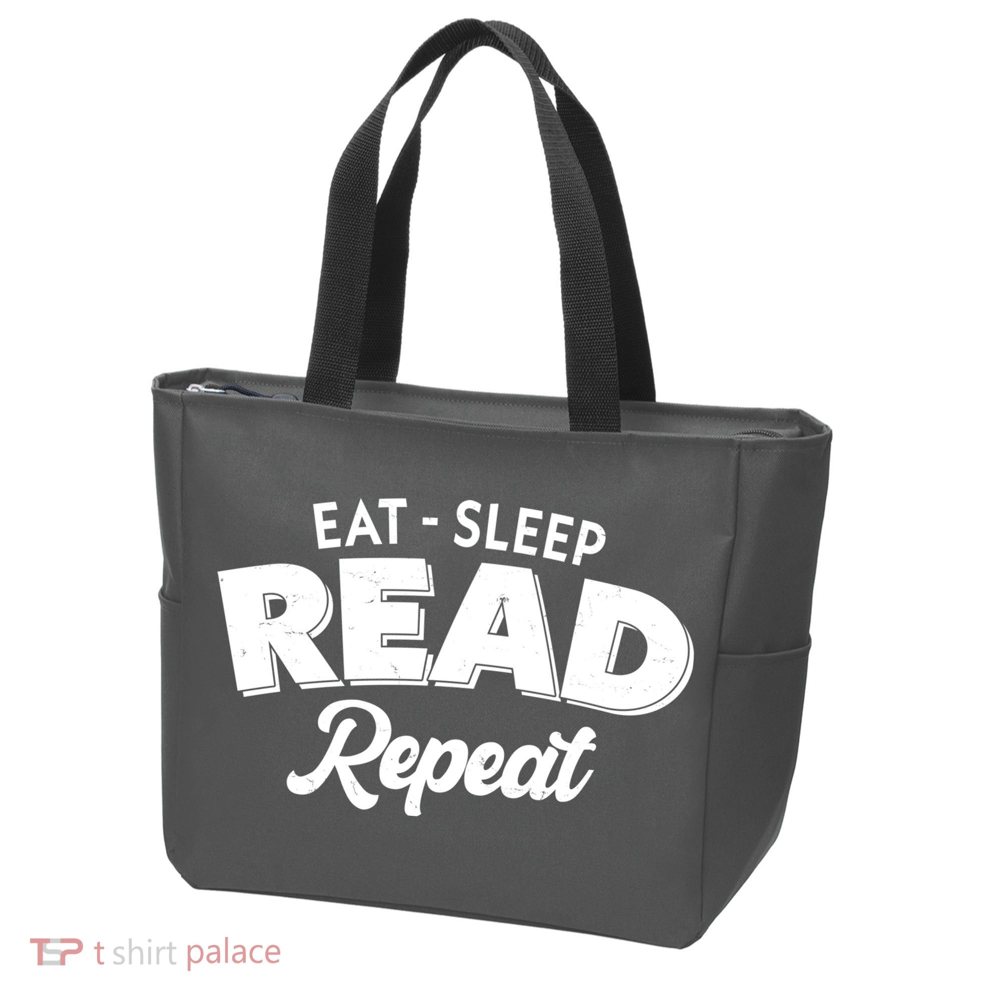 Funny Eat Sleep Read Repeat Book Lover Tote Bag
