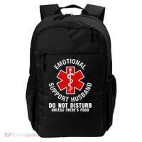 Funny Emotional Support Husband Do Not Pet Dad Humor Love Backpack thumb 0