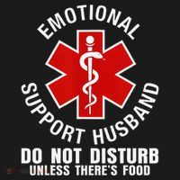 Funny Emotional Support Husband Do Not Pet Dad Humor Love Backpack thumb 2