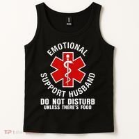 Funny Emotional Support Husband Do Not Pet Dad Humor Love Tank Top thumb 2