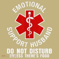 Funny Emotional Support Husband Do Not Pet Dad Humor Love Sweatshirt thumb 2