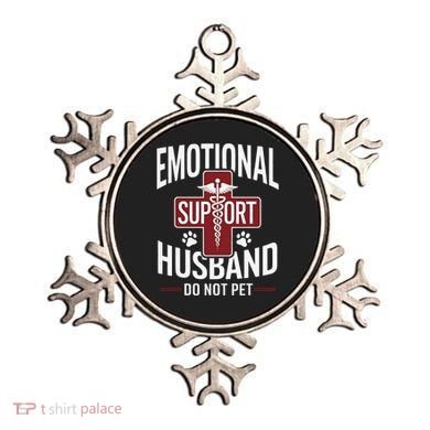 Funny Emotional Support Husband Do Not Pet Ornament