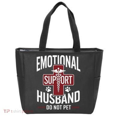 Funny Emotional Support Husband Do Not Pet Tote Bag