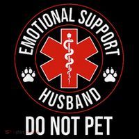 Funny Emotional Support Husband Do Not Pet Coffee Mug thumb 5