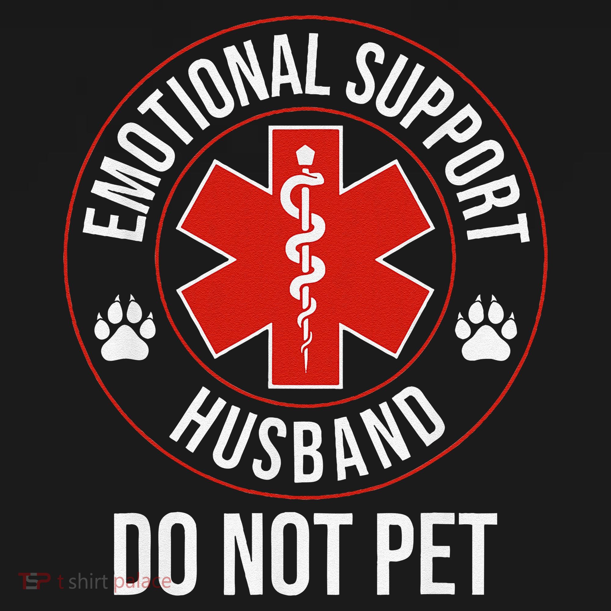 Funny Emotional Support Husband Do Not Pet Pajama Set