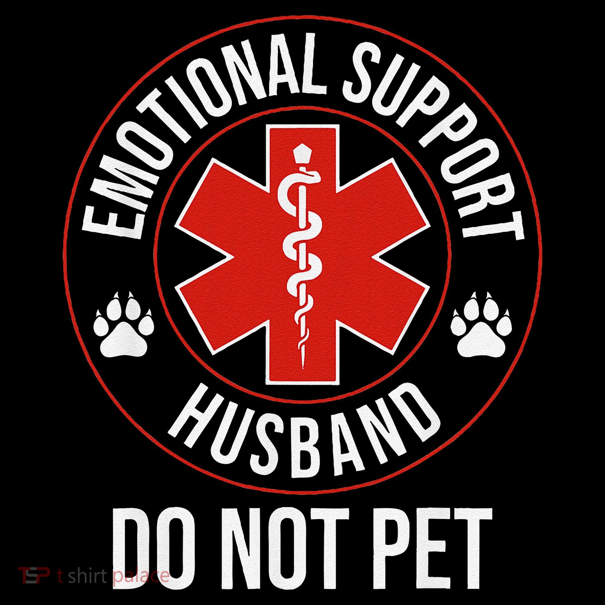 Funny Emotional Support Husband Do Not Pet Tank Top