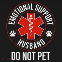 Funny Emotional Support Husband Do Not Pet Visor thumb 3