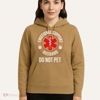 Funny Emotional Support Husband Do Not Pet Hoodie thumb 5
