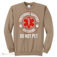 Funny Emotional Support Husband Do Not Pet Sweatshirt thumb 0