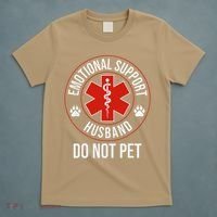 Funny Emotional Support Husband Do Not Pet T-Shirt thumb 5