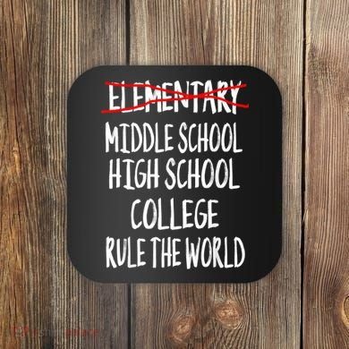 Funny Elementary School Graduation 6th Grade Graduation Coaster