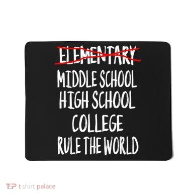 Funny Elementary School Graduation 6th Grade Graduation Mousepad