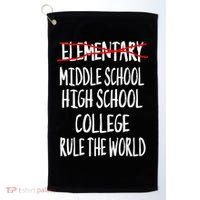 Funny Elementary School Graduation 6th Grade Graduation Golf Towel thumb 0