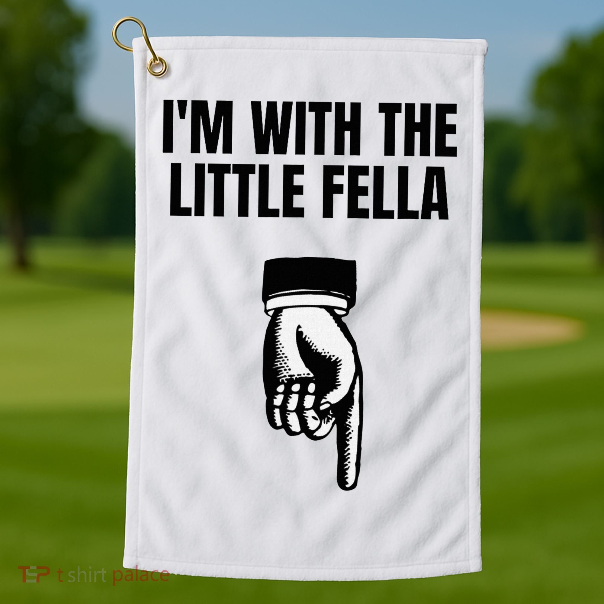 Funny Embarrassing Sarcastic Bachelor Party Joke Groom Golf Towel