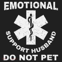 Funny Emotional Support Husband Do Not Pet Dad Humour Tumbler thumb 3