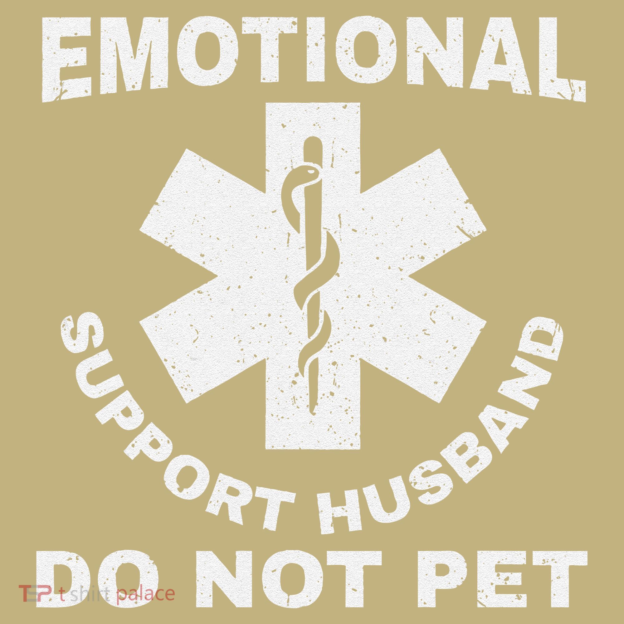 Funny Emotional Support Husband Do Not Pet Dad Humour Mousepad