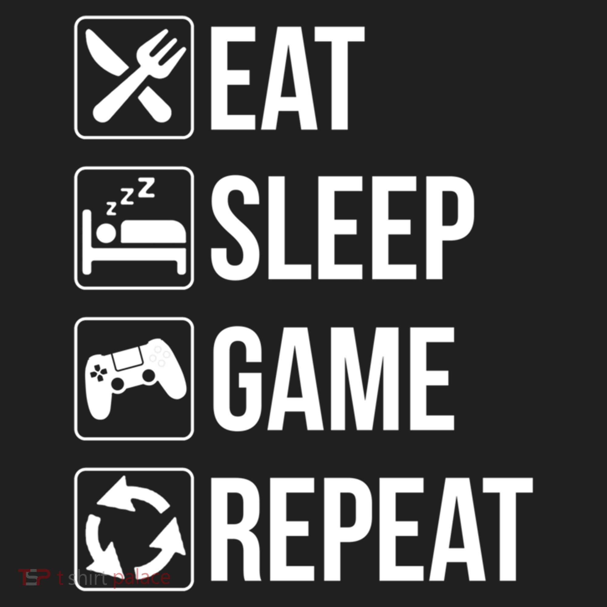 Funny Eat Sleep Game Repeat Gaming Funny Gift Funny Gift Women's Sweatshirt