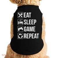Funny Eat Sleep Game Repeat Gaming Funny Gift Funny Gift Doggie Tank thumb 0