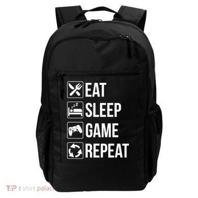 Funny Eat Sleep Game Repeat Gaming Funny Gift Funny Gift Backpack