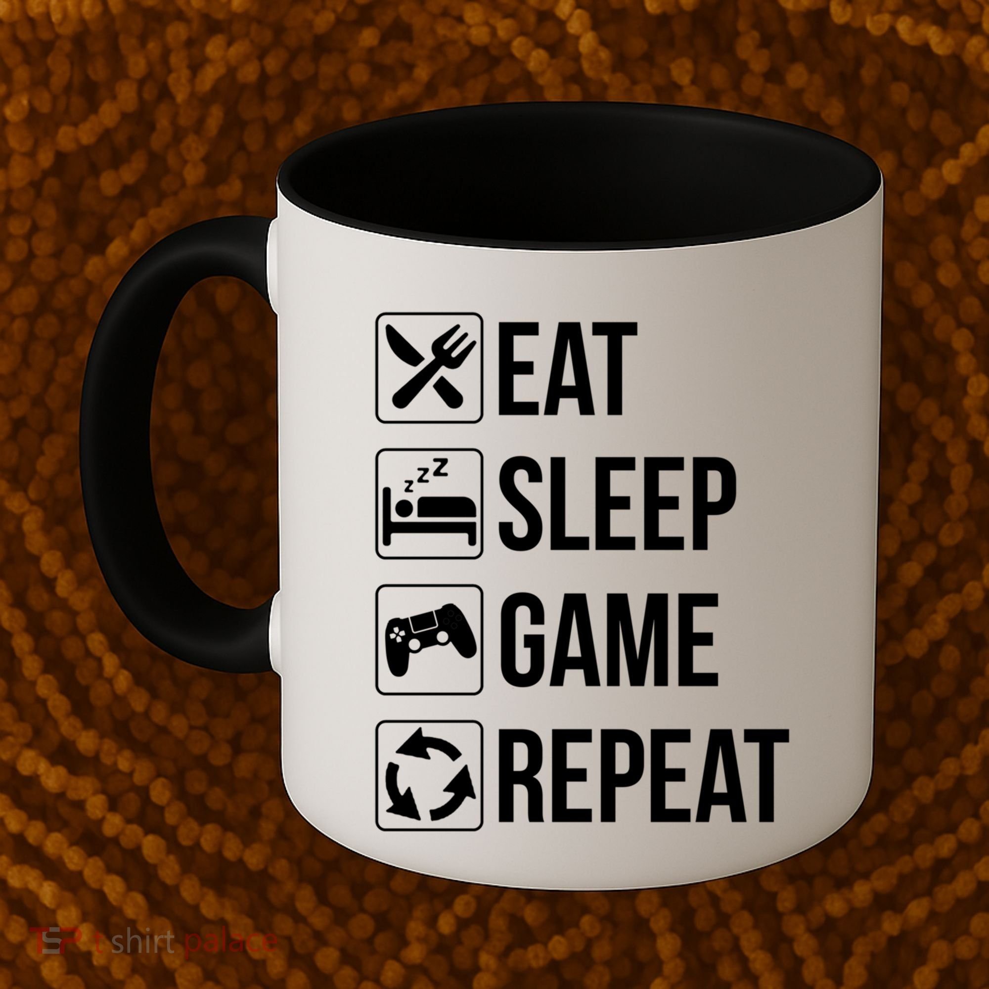 Funny Eat Sleep Game Repeat Gaming Funny Gift Funny Gift Coffee Mug