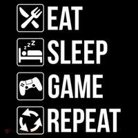 Funny Eat Sleep Game Repeat Gaming Funny Gift Funny Gift Ornament thumb 1