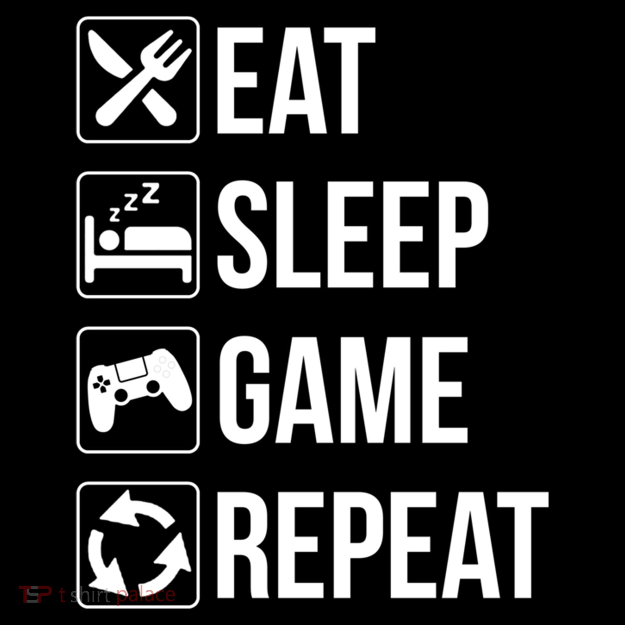 Funny Eat Sleep Game Repeat Gaming Funny Gift Funny Gift Ornament
