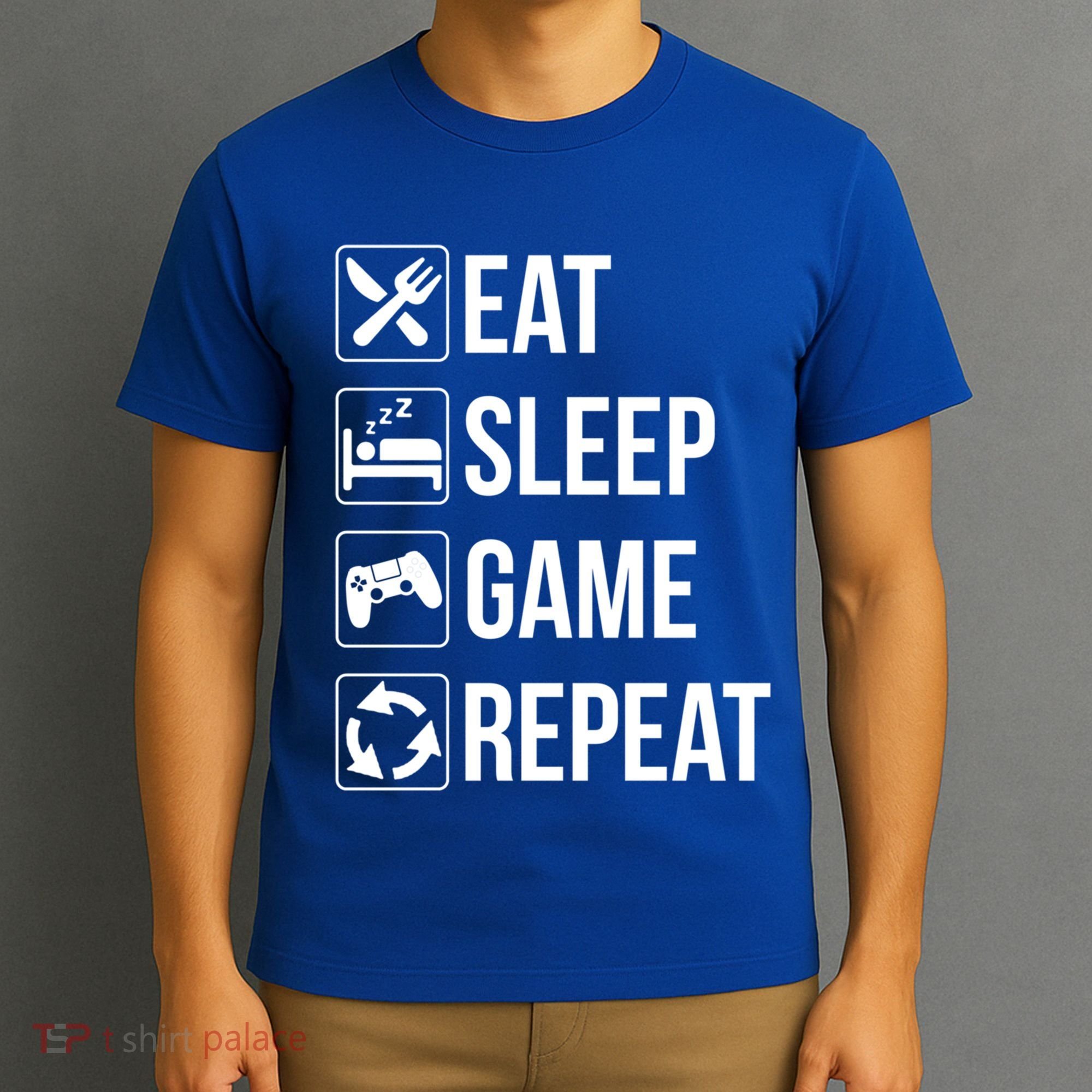 Funny Eat Sleep Game Repeat Gaming Funny Gift Funny Gift T-Shirt