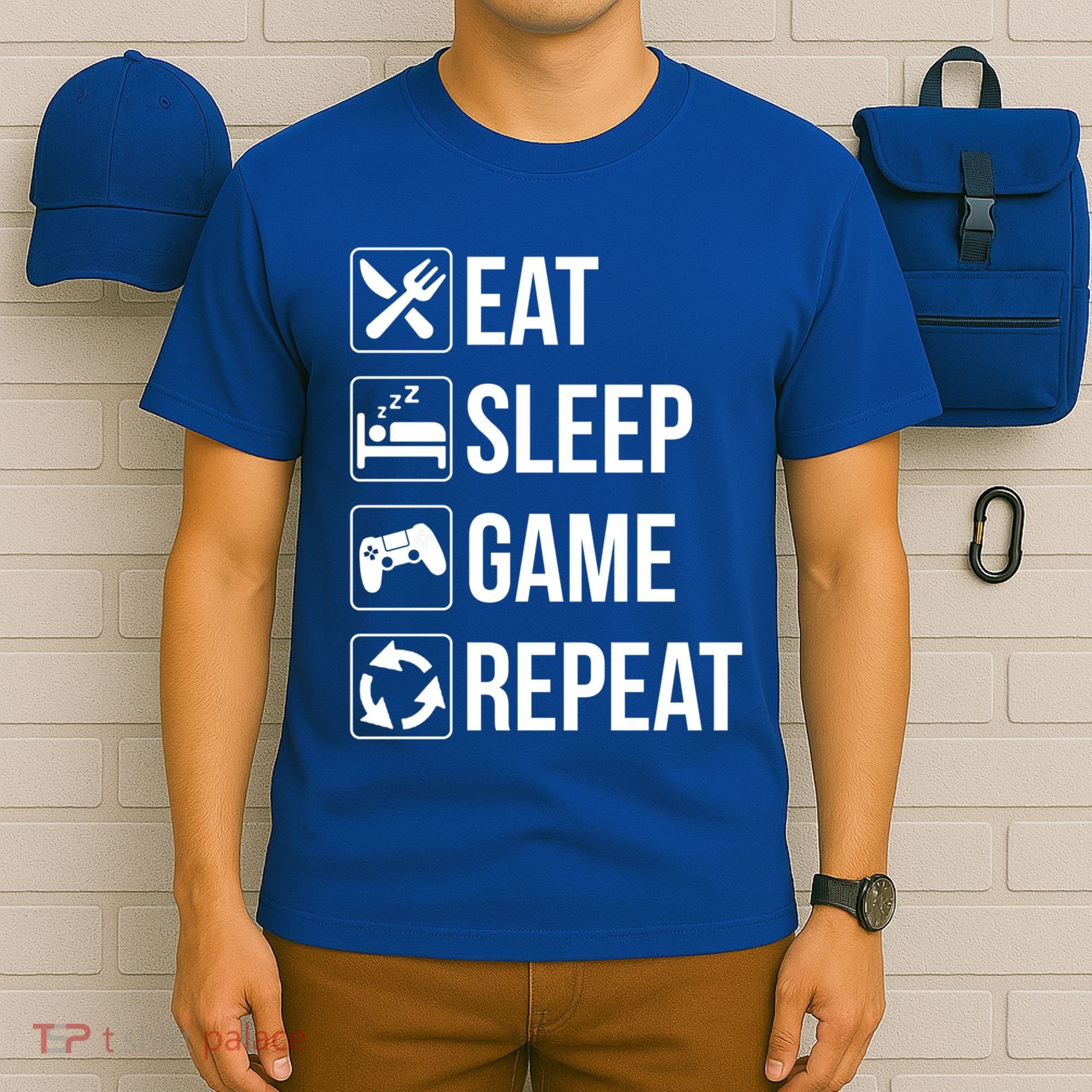 Funny Eat Sleep Game Repeat Gaming Funny Gift Funny Gift T-Shirt
