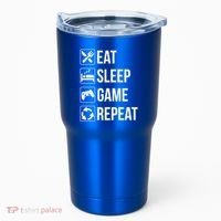 Funny Eat Sleep Game Repeat Gaming Funny Gift Funny Gift Tumbler thumb 0