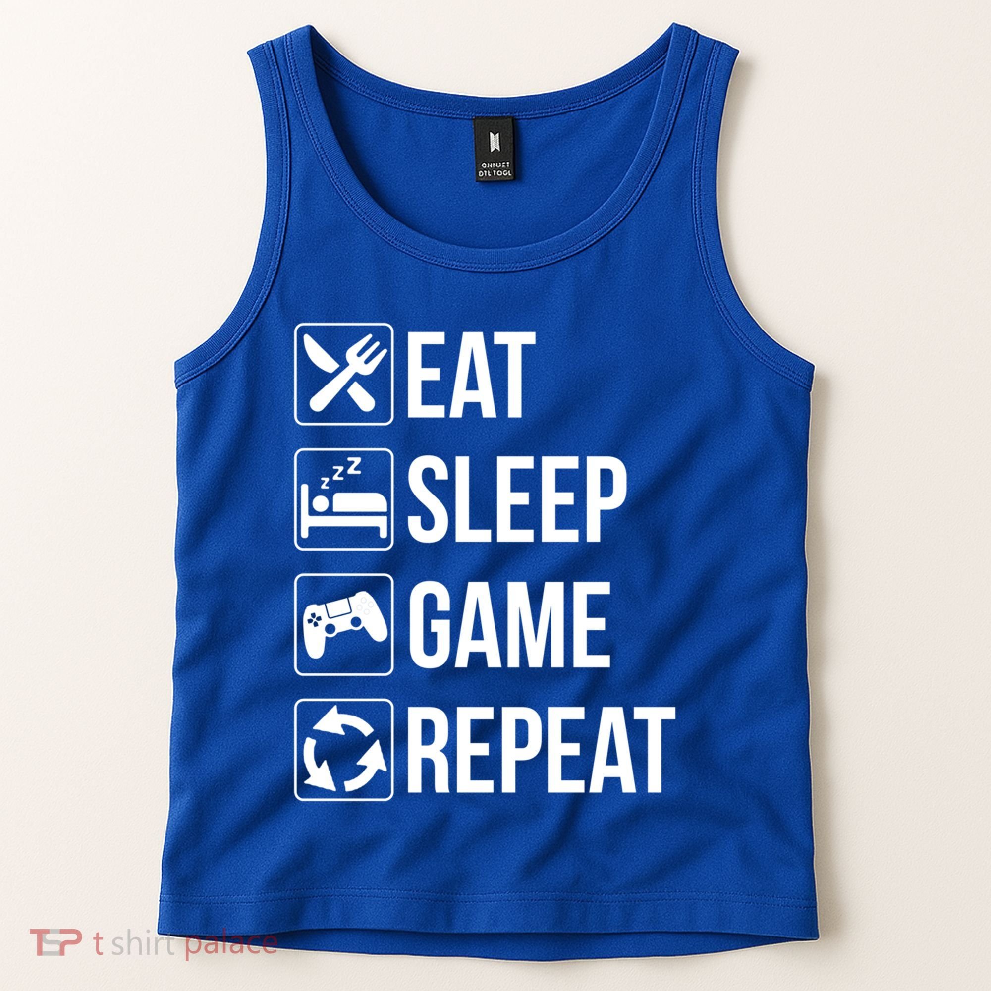 Funny Eat Sleep Game Repeat Gaming Funny Gift Funny Gift Tank Top