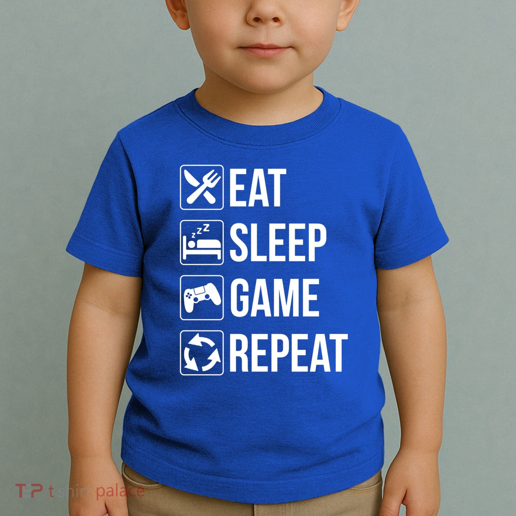 Funny Eat Sleep Game Repeat Gaming Funny Gift Funny Gift Toddler T-Shirt