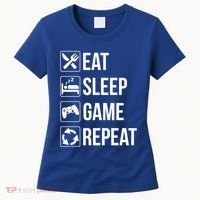 Funny Eat Sleep Game Repeat Gaming Funny Gift Funny Gift Women's T-Shirt thumb 0