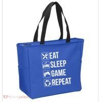 Funny Eat Sleep Game Repeat Gaming Funny Gift Funny Gift Tote Bag thumb 2