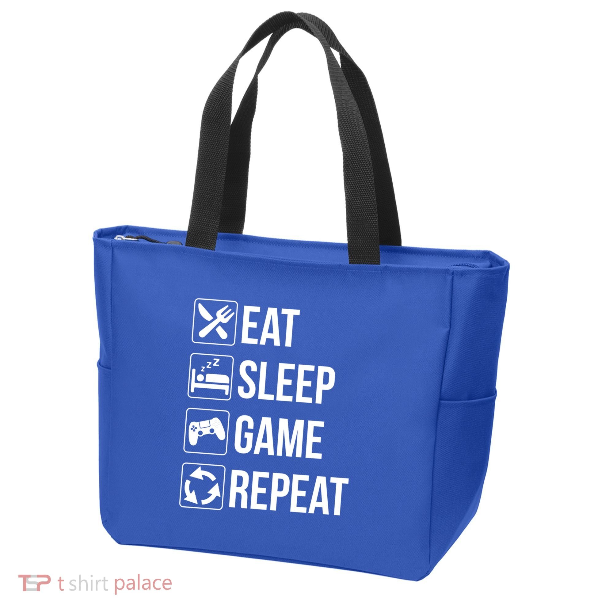 Funny Eat Sleep Game Repeat Gaming Funny Gift Funny Gift Tote Bag