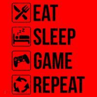 Funny Eat Sleep Game Repeat Gaming Funny Gift Funny Gift Santa Hat thumb 1