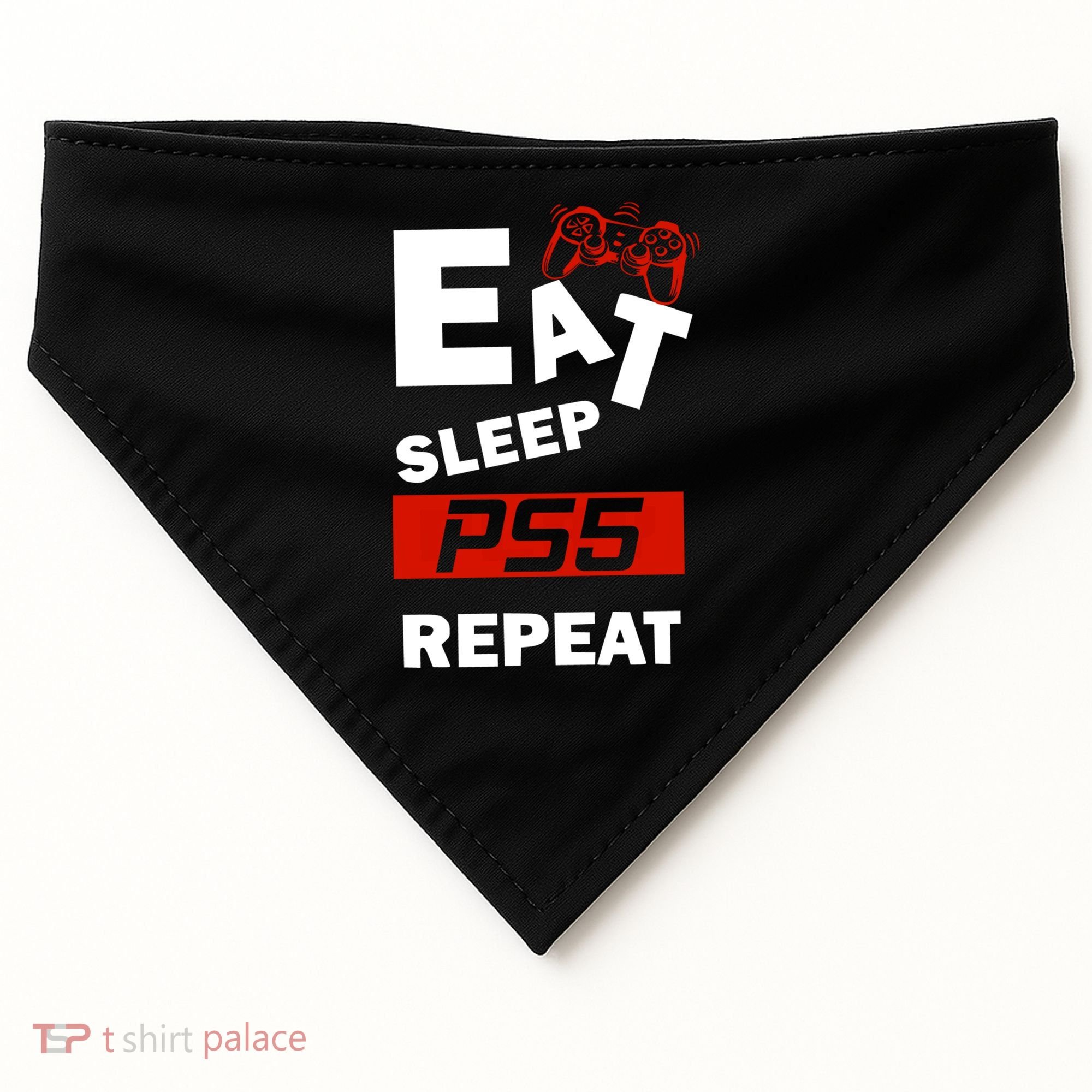 Funny Eat Sleep Ps5 Repeat Gift For Lover Video Game Great Gift USA-Made Doggie Bandana