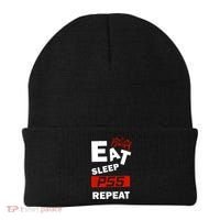 Funny Eat Sleep Ps5 Repeat Gift For Lover Video Game Great Gift Beanie thumb 0