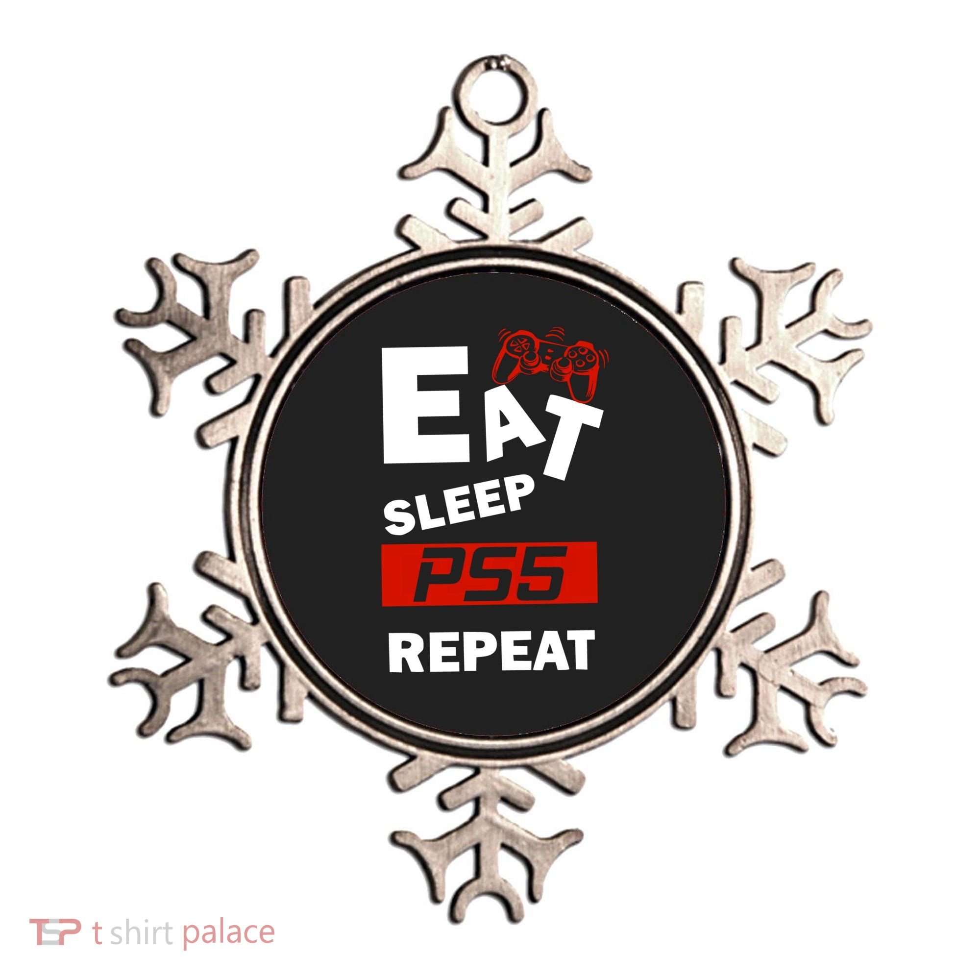 Funny Eat Sleep Ps5 Repeat Gift For Lover Video Game Great Gift Ornament
