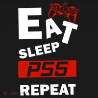 Funny Eat Sleep Ps5 Repeat Gift For Lover Video Game Great Gift Ornament thumb 1