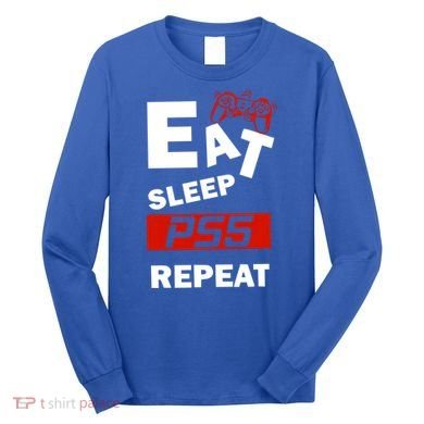Funny Eat Sleep Ps5 Repeat Gift For Lover Video Game Great Gift Long Sleeve Shirt