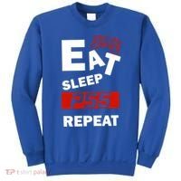Funny Eat Sleep Ps5 Repeat Gift For Lover Video Game Great Gift Sweatshirt thumb 0