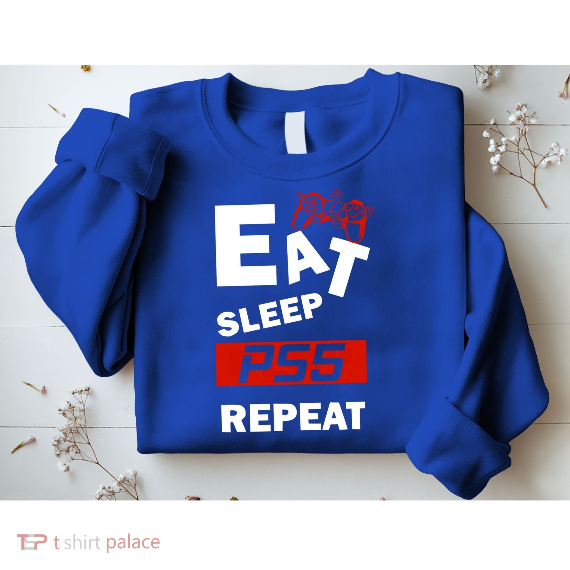 Funny Eat Sleep Ps5 Repeat Gift For Lover Video Game Great Gift Sweatshirt