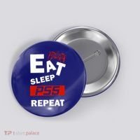 Funny Eat Sleep Ps5 Repeat Gift For Lover Video Game Great Gift Button thumb 0
