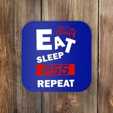 Funny Eat Sleep Ps5 Repeat Gift For Lover Video Game Great Gift Coaster