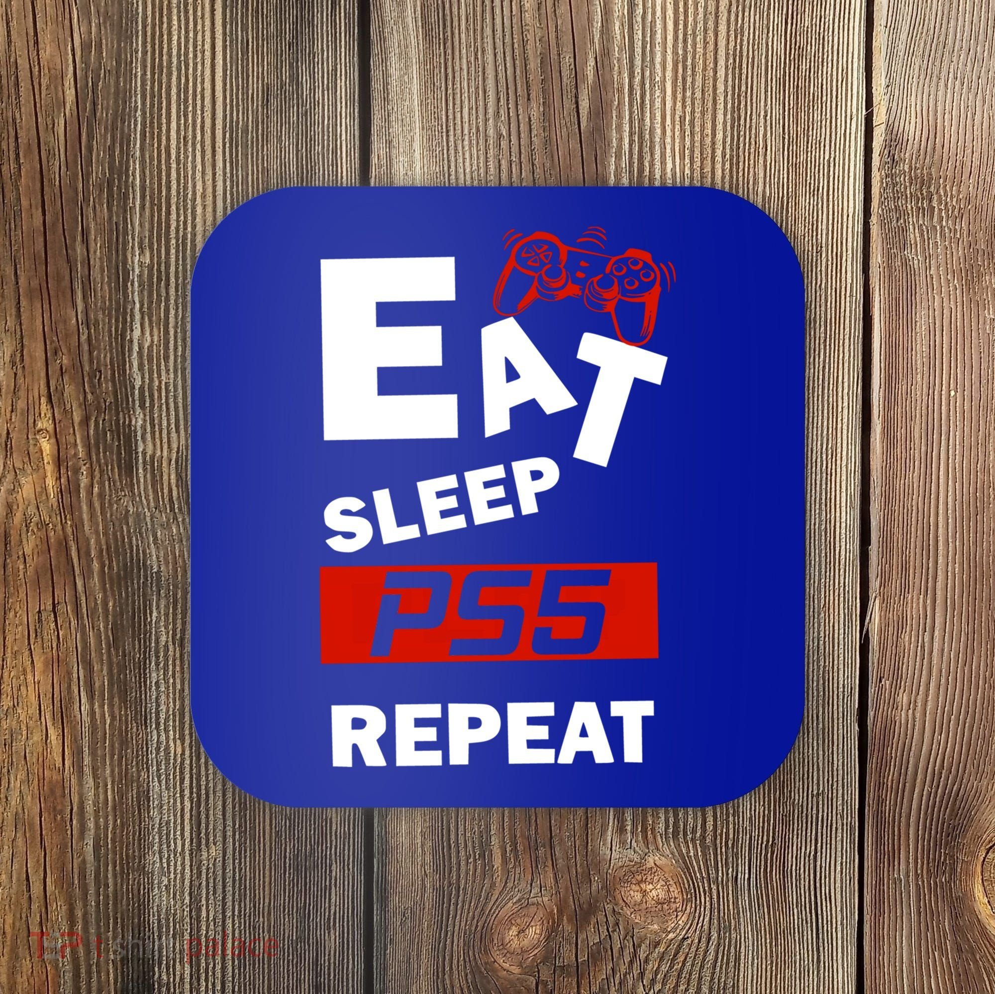 Funny Eat Sleep Ps5 Repeat Gift For Lover Video Game Great Gift Coaster