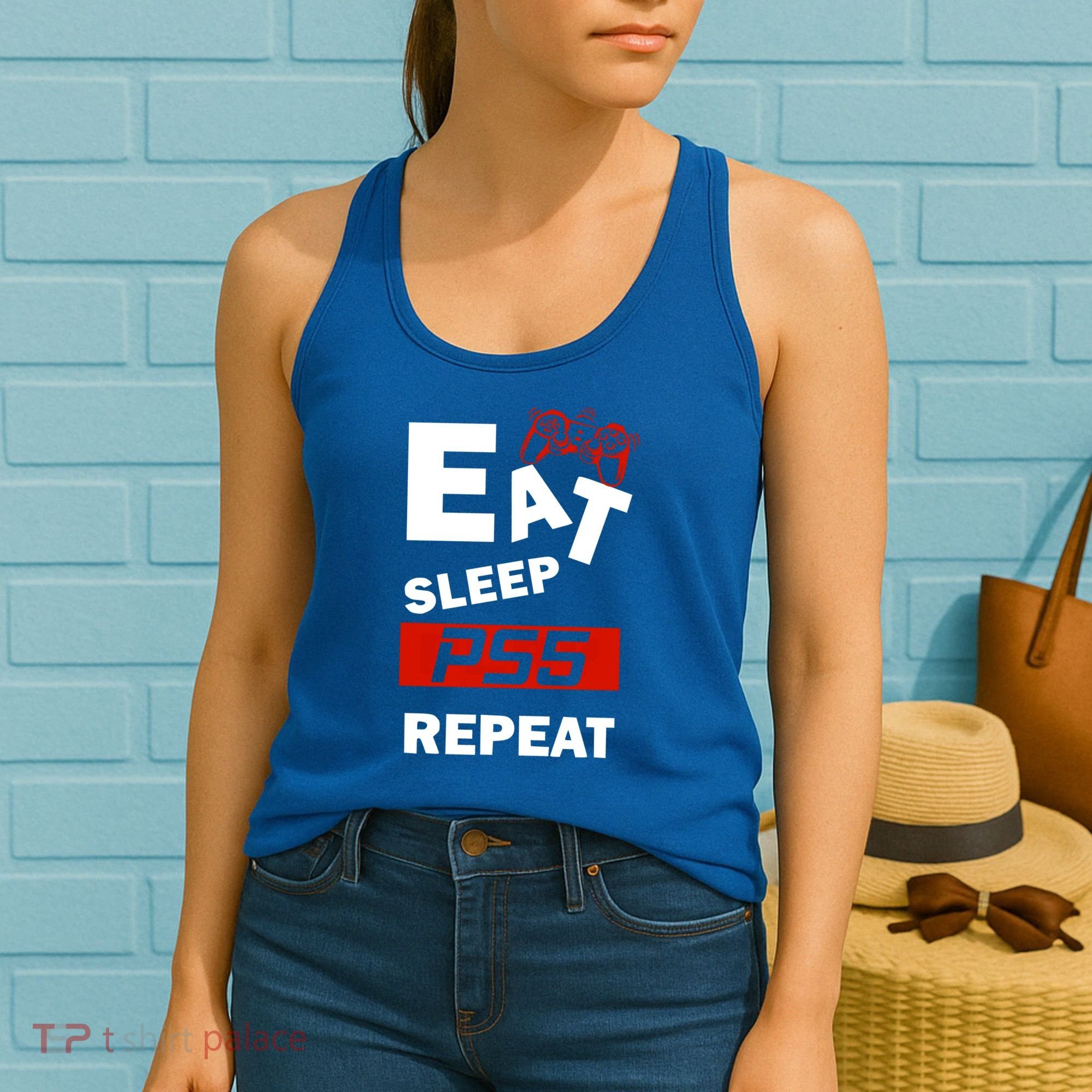 Funny Eat Sleep Ps5 Repeat Gift For Lover Video Game Great Gift Women's Tank Top