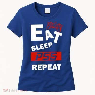 Funny Eat Sleep Ps5 Repeat Gift For Lover Video Game Great Gift Women's T-Shirt