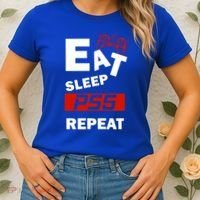 Funny Eat Sleep Ps5 Repeat Gift For Lover Video Game Great Gift Women's T-Shirt thumb 2