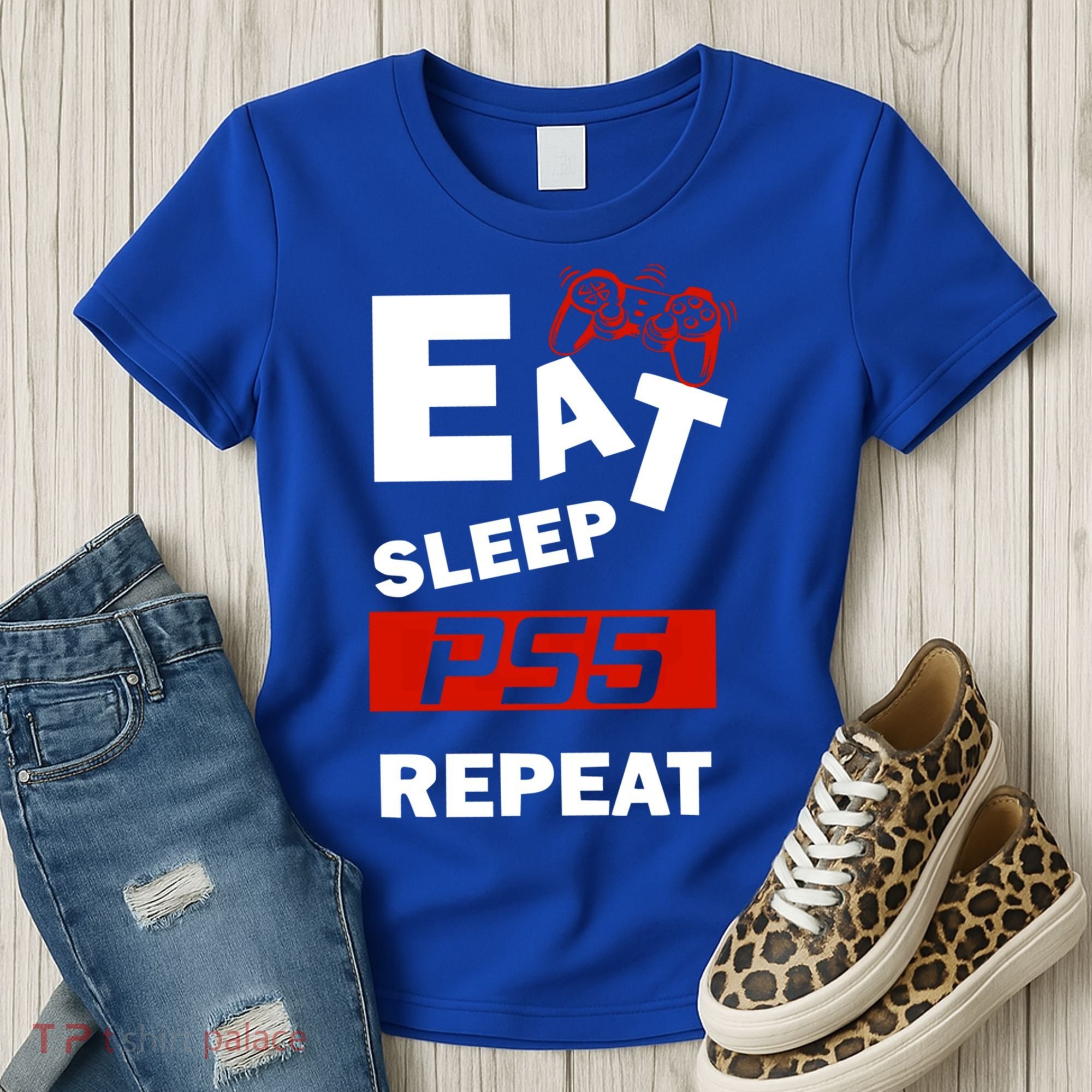 Funny Eat Sleep Ps5 Repeat Gift For Lover Video Game Great Gift Women's T-Shirt
